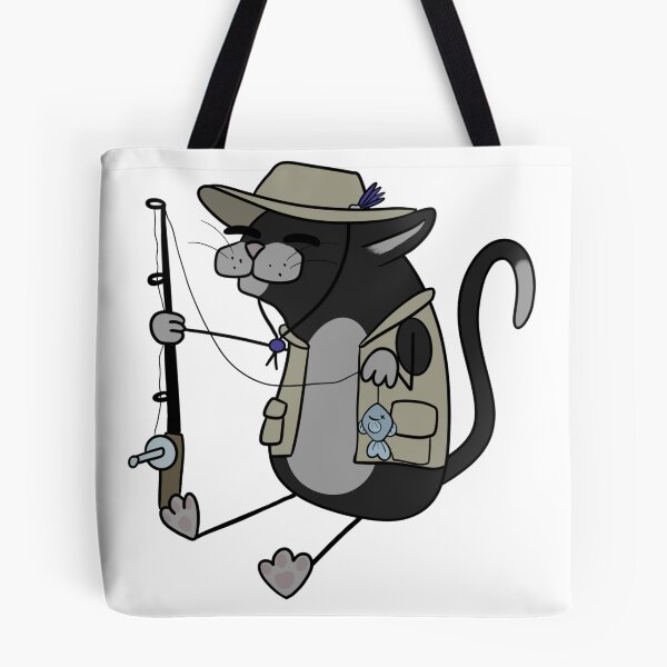 Item preview,  Fishing Kitty (Tuxedo) designed and sold by CritterBazaar.