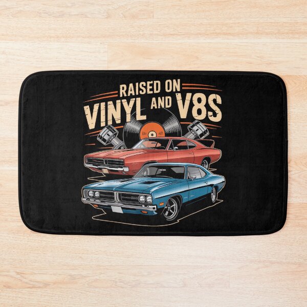 Item preview, Raised on Vinyl and V8s Retro Car Music designed and sold by AlanYYoder.