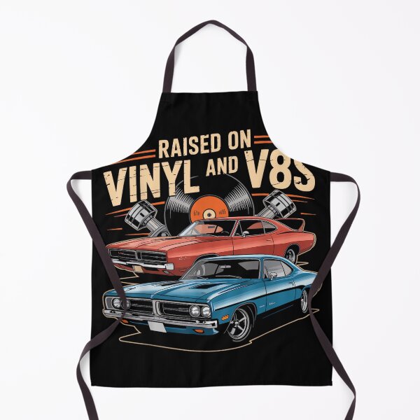Item preview, Raised on Vinyl and V8s Retro Car Music designed and sold by AlanYYoder.
