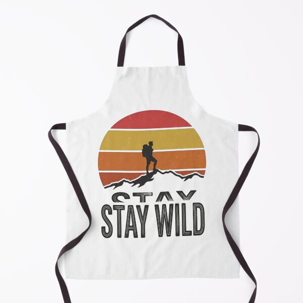 Item preview, Retro Sunset Hiker Silhouette Stay Wild Graphic designed and sold by aashcreat.