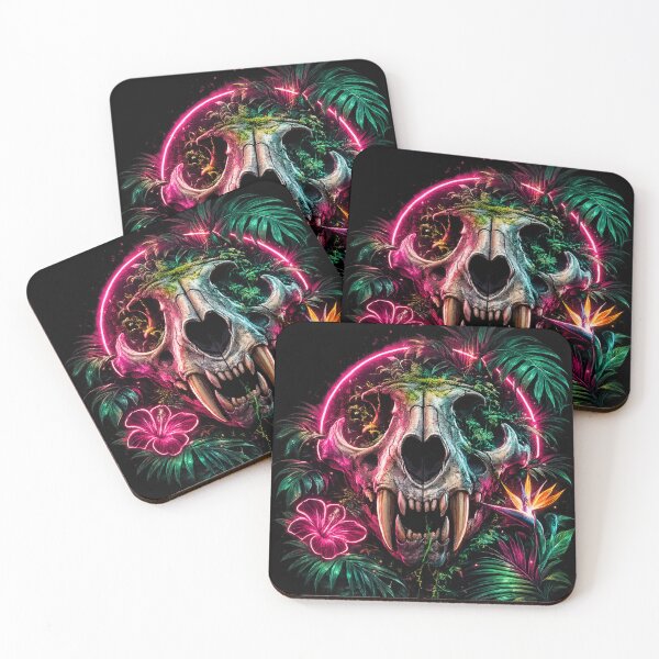 Item preview, Neon Jungle Skull Cyberpunk Streetwear Graphic designed and sold by JonelCrafts.