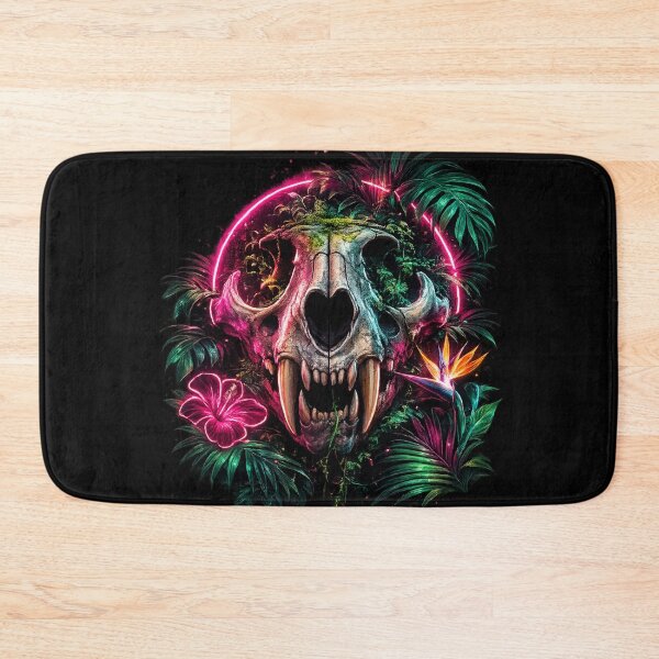 Item preview, Neon Jungle Skull Cyberpunk Streetwear Graphic designed and sold by JonelCrafts.