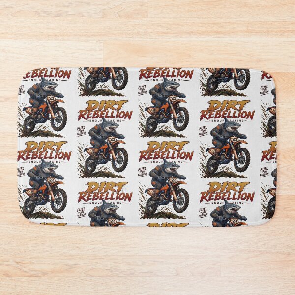 Item preview, Dirt Rebellion Enduro Shark Motocross Racing Art designed and sold by IvoryArtDesign.