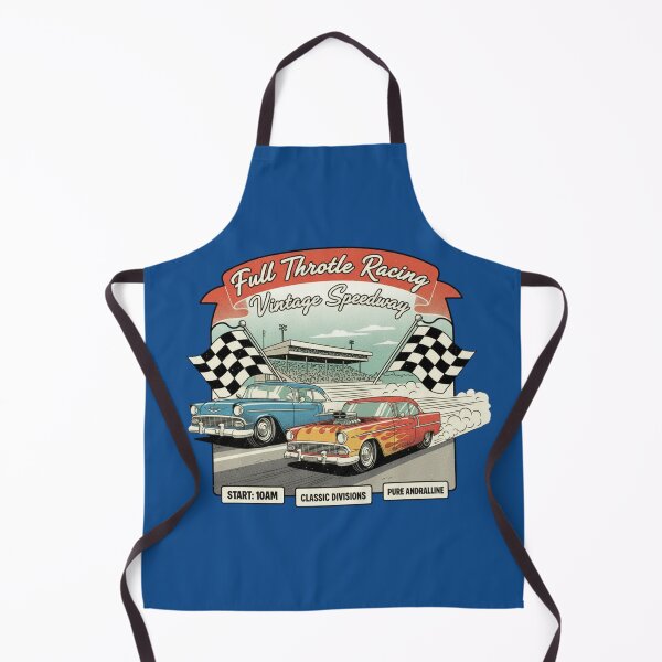 Item preview, Full Throttle Racing Vintage Speedway Shirt | Retro 50s Drag Race Car Design | Classic Hot Rod Motorsport Art designed and sold by ObsidianUruk.