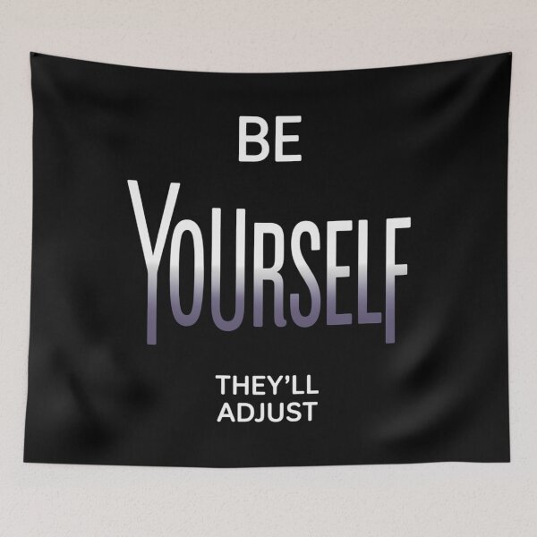 Item preview, Be Yourself They'll Adjust LGBTQ Asexual Flag Ace Pride Ally designed and sold by sailorjessiArt.