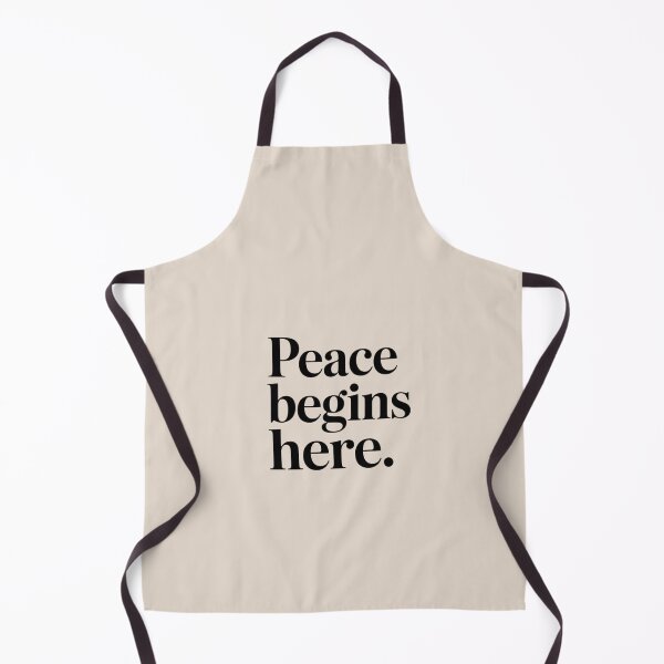 Item preview, Peace Begins Here – Minimal Inner Peace & Mindful Living Quote Design designed and sold by Irene Catchmind.