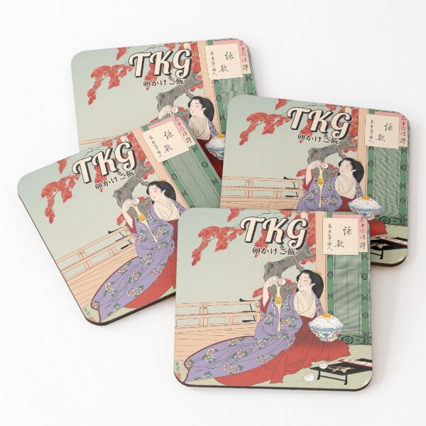 Item preview, Ukiyo-e woman preparing large TKG bowl designed and sold by Zen-Heart-Paws.