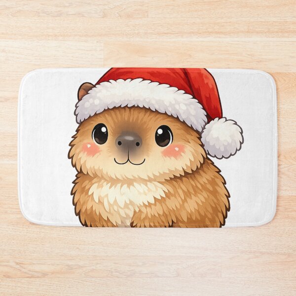 Item preview, Cute Capybara Wearing A Winter Hat designed and sold by Art by Debasish.