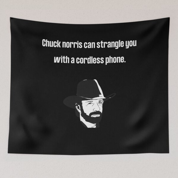 Item preview, Chuck Norris Can Strangle You With A Cordless Phone  designed and sold by M4jkySK.