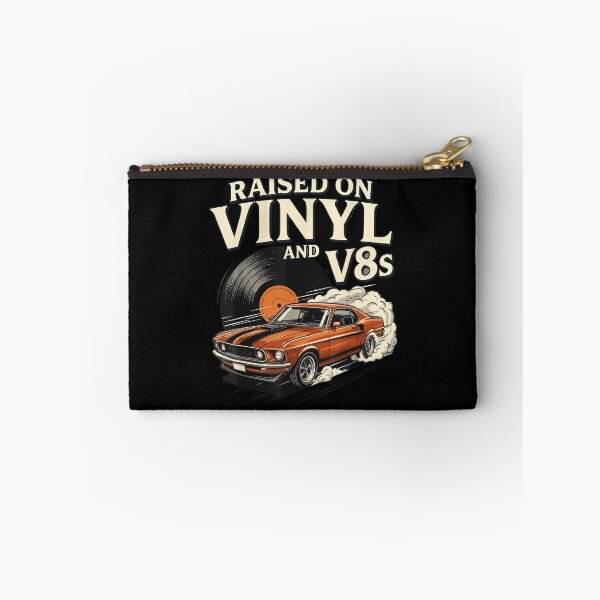 Item preview, Raised On Vinyl and V8s Retro Muscle Car Music Culture Lover designed and sold by AlanYYoder.