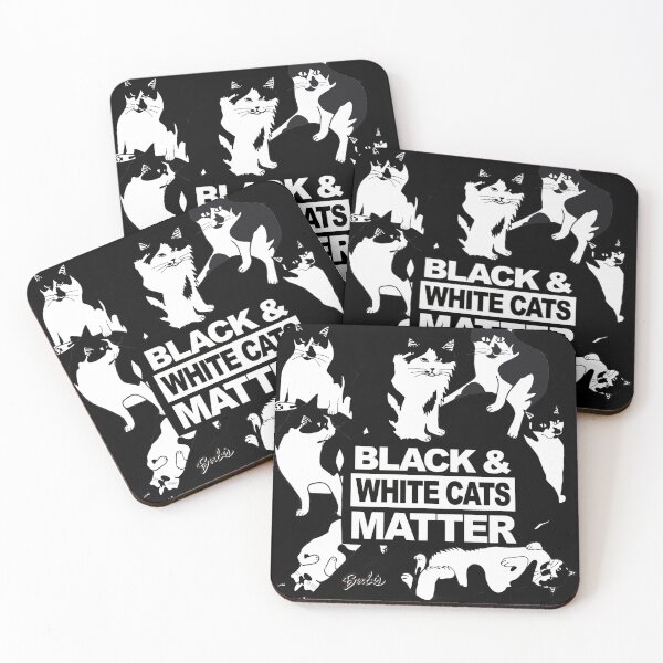 Item preview, Black & White Cats Matter with Beebis Entourage designed and sold by Beebis.