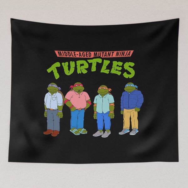 Item preview,  Middle-Aged Mutant Ninja Turtles  designed and sold by sayed khaled.