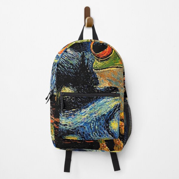Item preview, Colorful Frog Painterly Night Sky Art Print Style designed and sold by MiALopezArt.