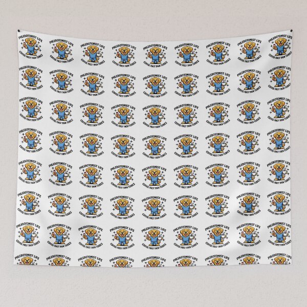 Item preview, Cute Golden Retriever Phlebotomist Funny Coffee Life Design – Medical Lab Week Nurse Appreciation Gift designed and sold by ClinicalHubs.