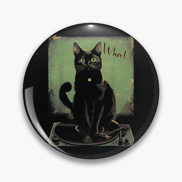 Item preview, Black Cat Sitting On Vinyl Record Player Women Men designed and sold by AlanYYoder.