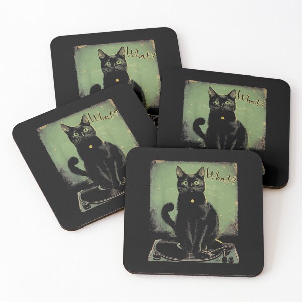 Item preview, Black Cat Sitting On Vinyl Record Player Women Men designed and sold by AlanYYoder.