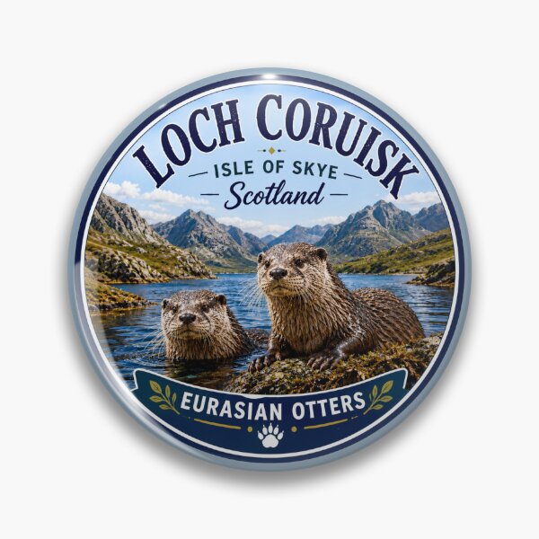 Item preview, Loch Coruisk, Isle of Skye, Scotland - Eurasian Otters designed and sold by Myra365Art.