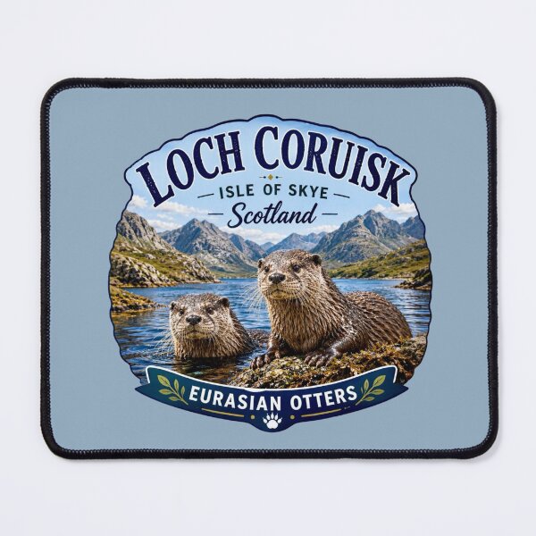 Item preview, Loch Coruisk, Isle of Skye, Scotland - Eurasian Otters designed and sold by Myra365Art.