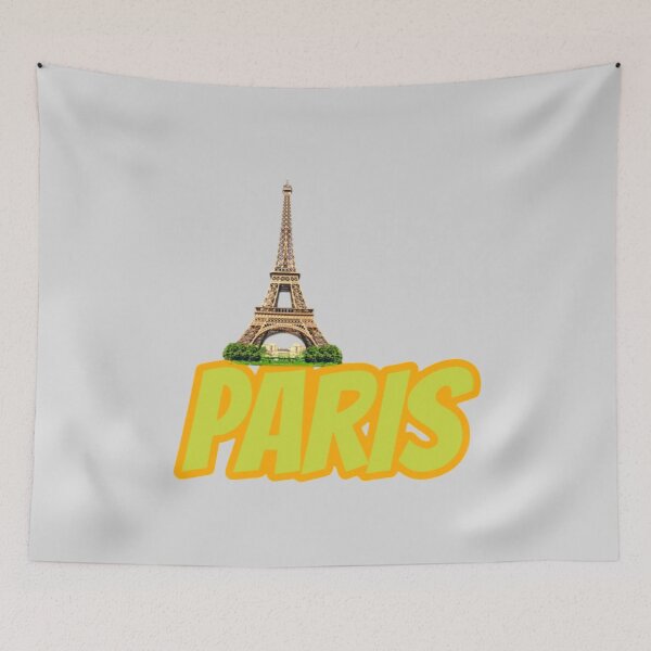 Item preview, Paris France – Eiffel Tower Typography Art Sticker designed and sold by Yasmine Mohammed.
