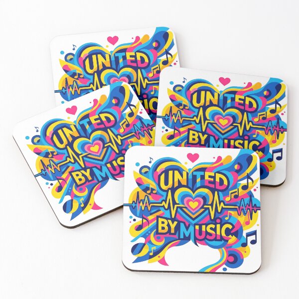 Item preview, United By Music Eurovision 2026 - Vibrant Musical Art Illustration designed and sold by Style-InkPulse.
