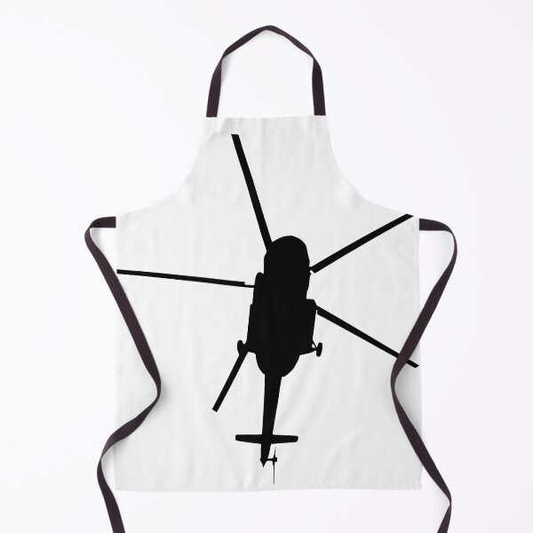 Item preview, Black helicopter silhouette on a white background designed and sold by ArtEventET.
