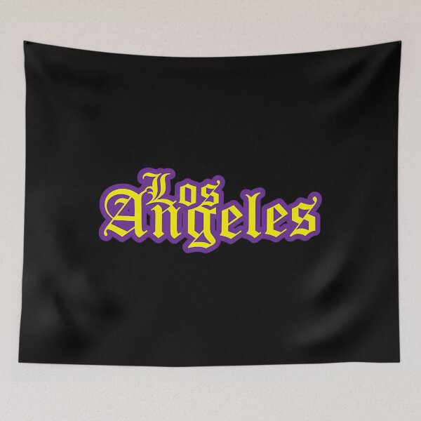 Item preview,  Los Angeles Old English-Purple Gold designed and sold by sayed khaled.