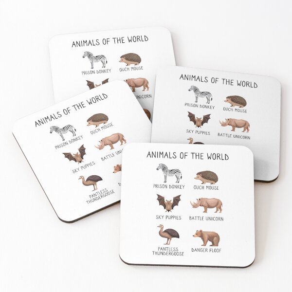 Item preview, Better names for animals - funny animals of the world joke designed and sold by messy-nessie.