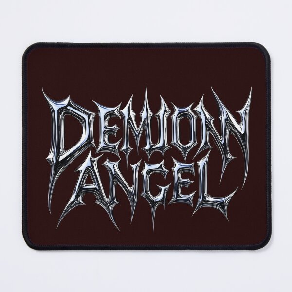 Item preview, Demon Angel Gothic Chrome Logo Dark Fantasy Metal Typography Design designed and sold by Peac7e.