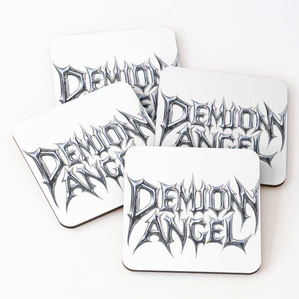 Item preview, Demon Angel Gothic Chrome Logo Dark Fantasy Metal Typography Design designed and sold by Peac7e.