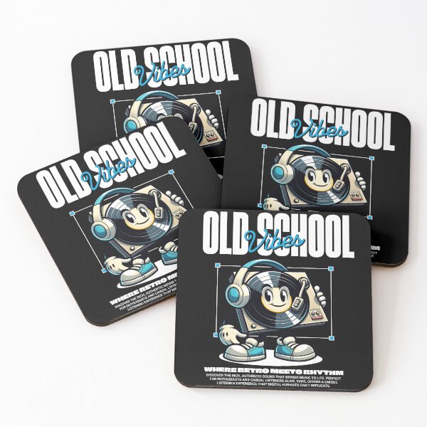 Item preview, VINYL - Old School Wax Guy (White) designed and sold by Discothreadz.