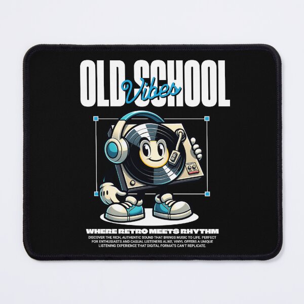 Item preview, VINYL - Old School Wax Guy (White) designed and sold by Discothreadz.