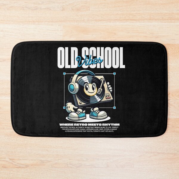 Item preview, VINYL - Old School Wax Guy (White) designed and sold by Discothreadz.