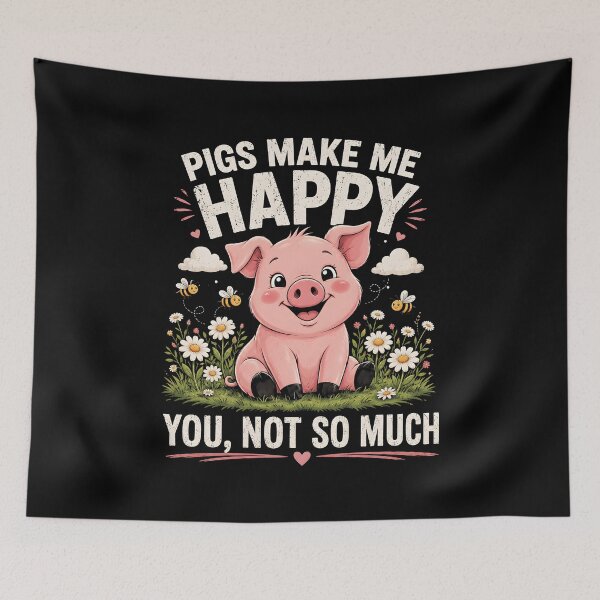 Item preview, Pigs make me happy You, not so much designed and sold by zoes-ink.