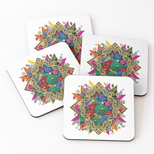 Item preview, Maximalist Baroque Floral Collage Art with Leopard Print designed and sold by SholoStudio.