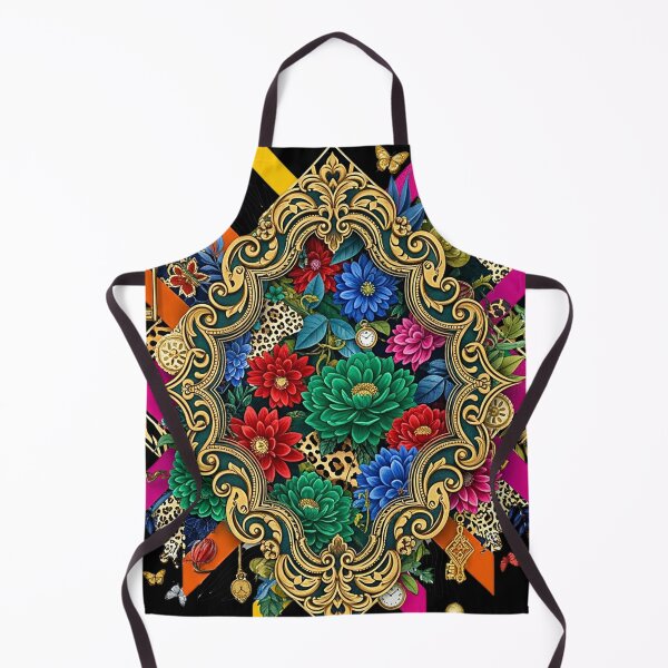 Item preview, Maximalist Baroque Floral Collage Art with Leopard Print designed and sold by SholoStudio.