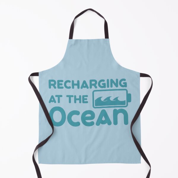 Item preview, Recharging at the Ocean – Coastal Wellness Typography Design designed and sold by Sea Gem.