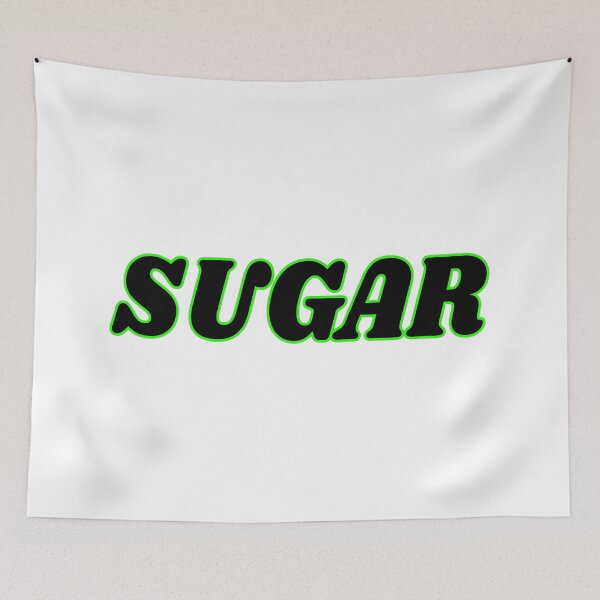 Item preview, Sugar Neon Green Retro Typography Minimal Aesthetic Text Design designed and sold by PixelParinda.