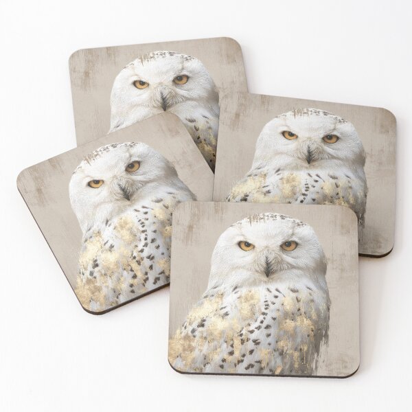 Item preview, Gold and White Owl designed and sold by Elisabeth Lucas.