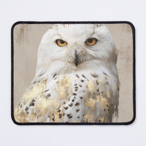 Item preview, Gold and White Owl designed and sold by Elisabeth Lucas.