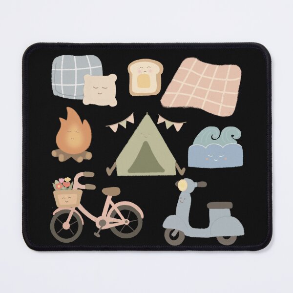 Item preview, Minimal Camping Lifestyle Icon Set Cozy Daily Adventure Sticker Pack designed and sold by Teenidesign .