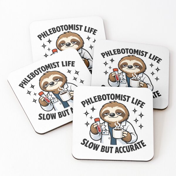 Item preview, Funny Cute Sloth Phlebotomist Life Design – Sleepy Animal Nurse Humor for National Phlebotomist Recognition Week & Medical Worker Gifts designed and sold by ClinicalHubs.
