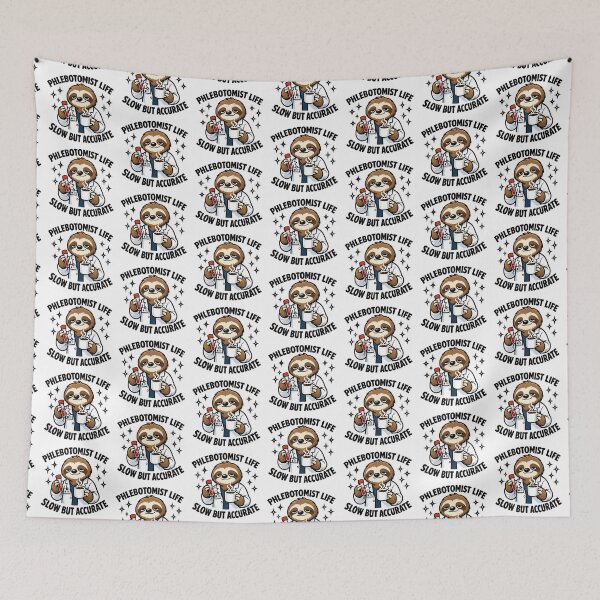 Item preview, Funny Cute Sloth Phlebotomist Life Design – Sleepy Animal Nurse Humor for National Phlebotomist Recognition Week & Medical Worker Gifts designed and sold by ClinicalHubs.