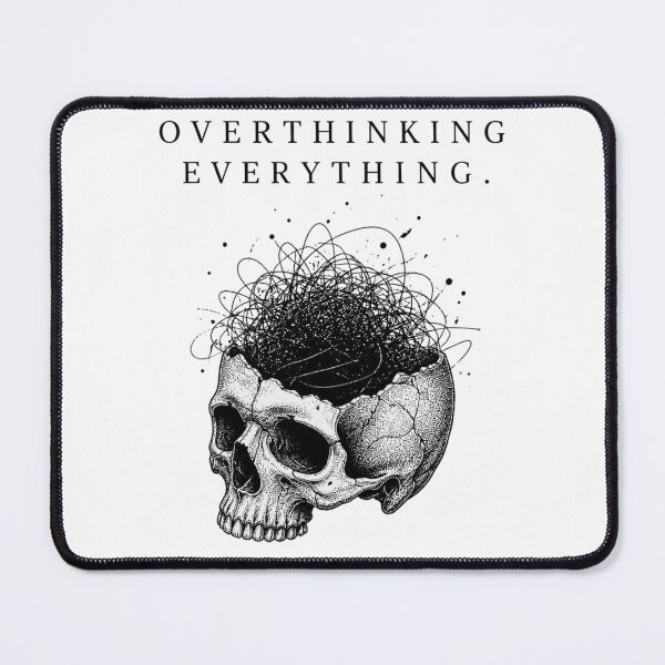 Item preview, Overthinking Everything Skull Design designed and sold by Grim Static.
