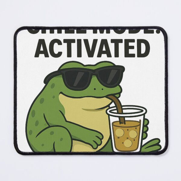 Item preview, Cyber-Chill Frog Tech Aesthetic Sticker designed and sold by tineldesign.