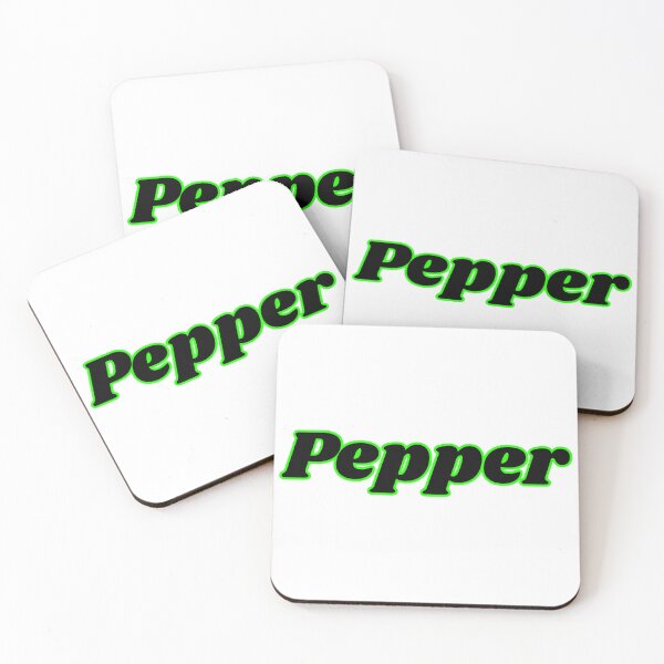 Item preview, Pepper Neon Green Retro Typography Minimal Text Art Design designed and sold by PixelParinda.