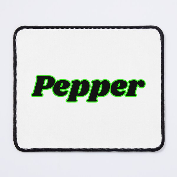 Item preview, Pepper Neon Green Retro Typography Minimal Text Art Design designed and sold by PixelParinda.
