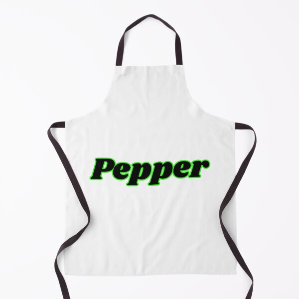 Item preview, Pepper Neon Green Retro Typography Minimal Text Art Design designed and sold by PixelParinda.