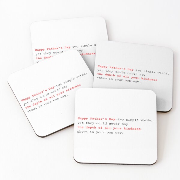 Item preview, Happy Father’s Day Cards with Poems, Dad Art Print Bundle, Meaningful Gift Set, Simple Words designed and sold by BlareBlare.