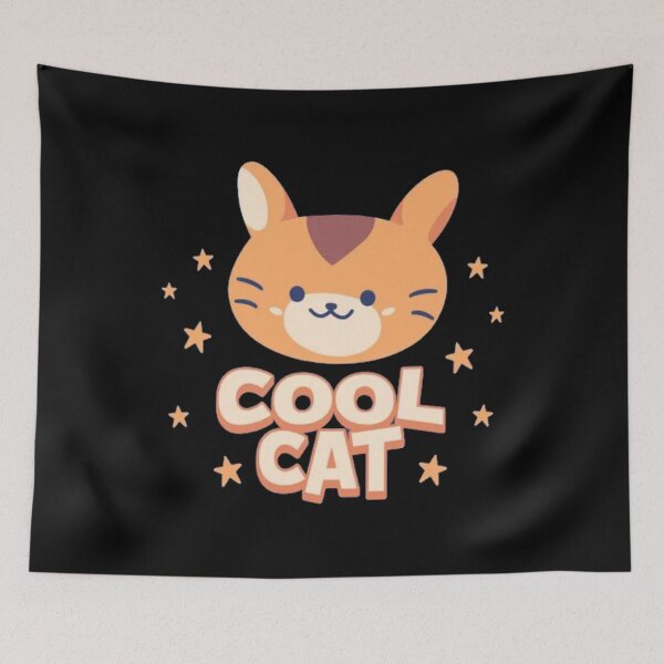 Item preview, Cool Cat – Cute Kawaii Orange Tabby Kitten Art designed and sold by GenZFashion000.
