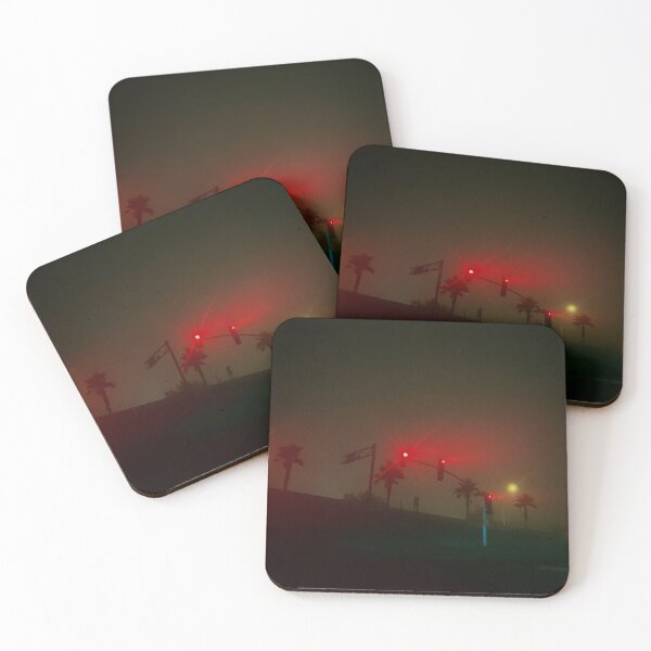 Item preview, Red Lights in Fog designed and sold by ivynelsewhere.